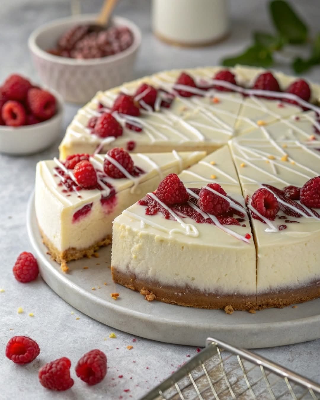 White Chocolate Raspberry 10-Inch Cake