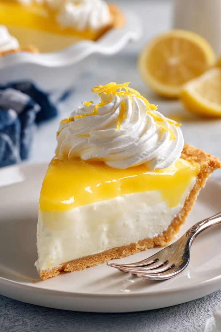 Lemon Supreme Pie Slice
