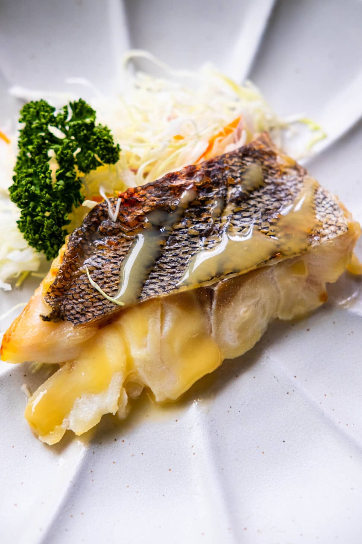 Miso Sake Sea Bass