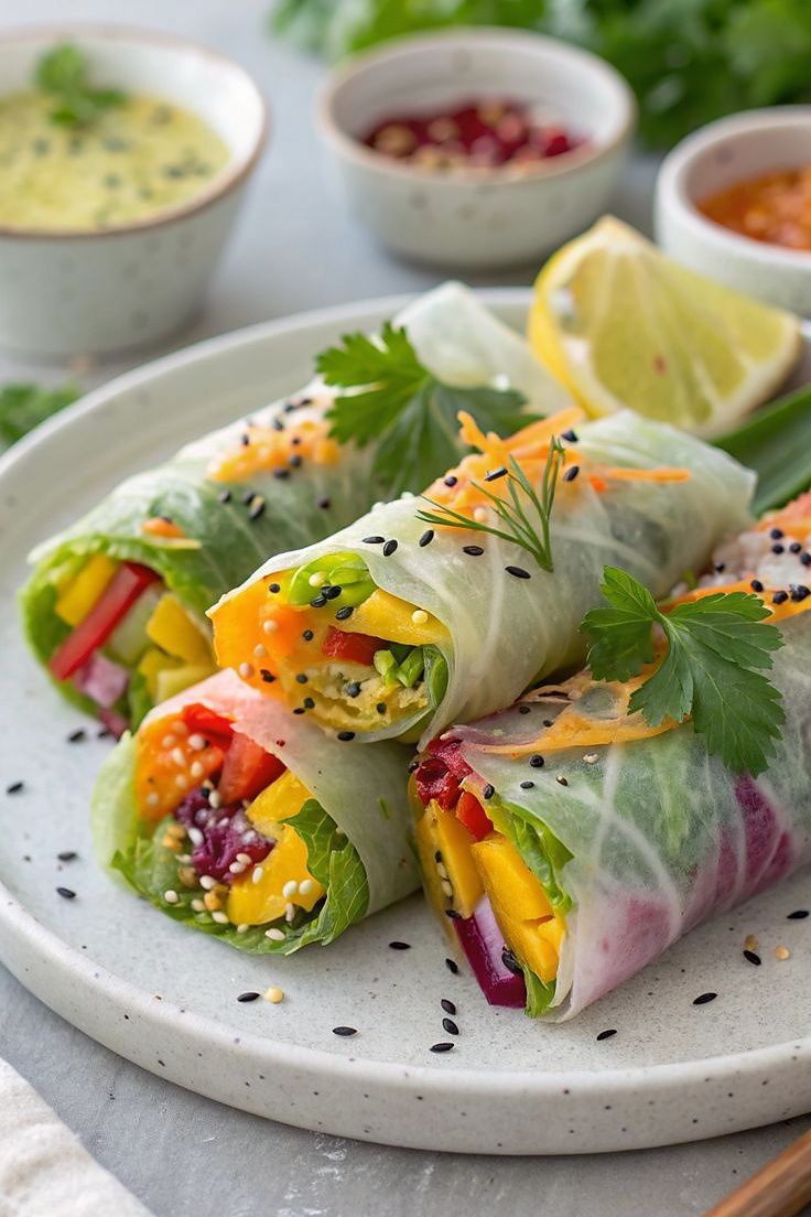 Veggie Spring Rolls (3)