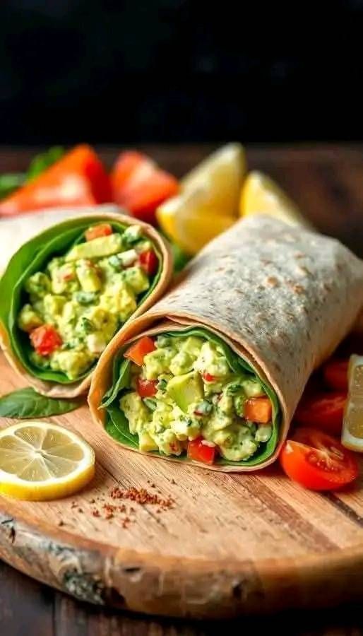Egg White, Avocado & Spinach Wrap