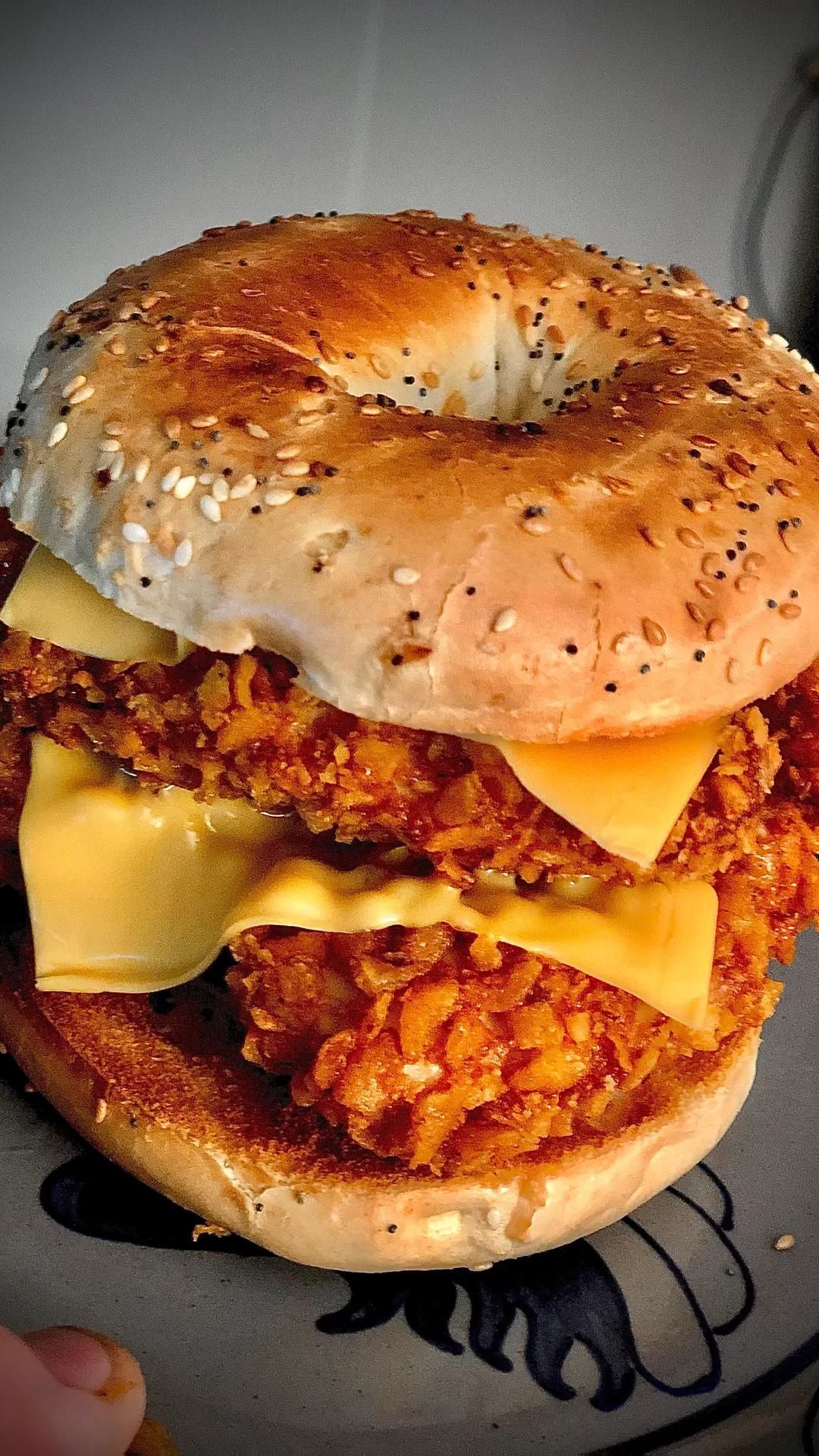 Chicken Egg and Cheese Bagel