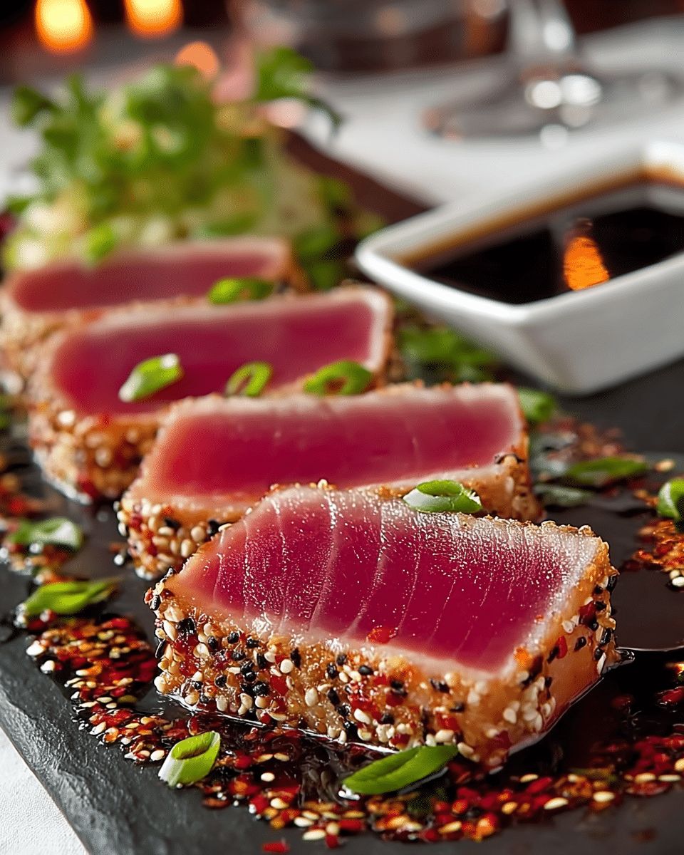 Seared Ahi Tuna Appetizer