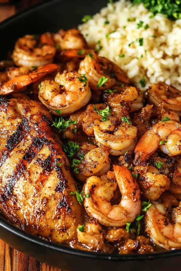 Bourbon Street Chicken and Shrimp