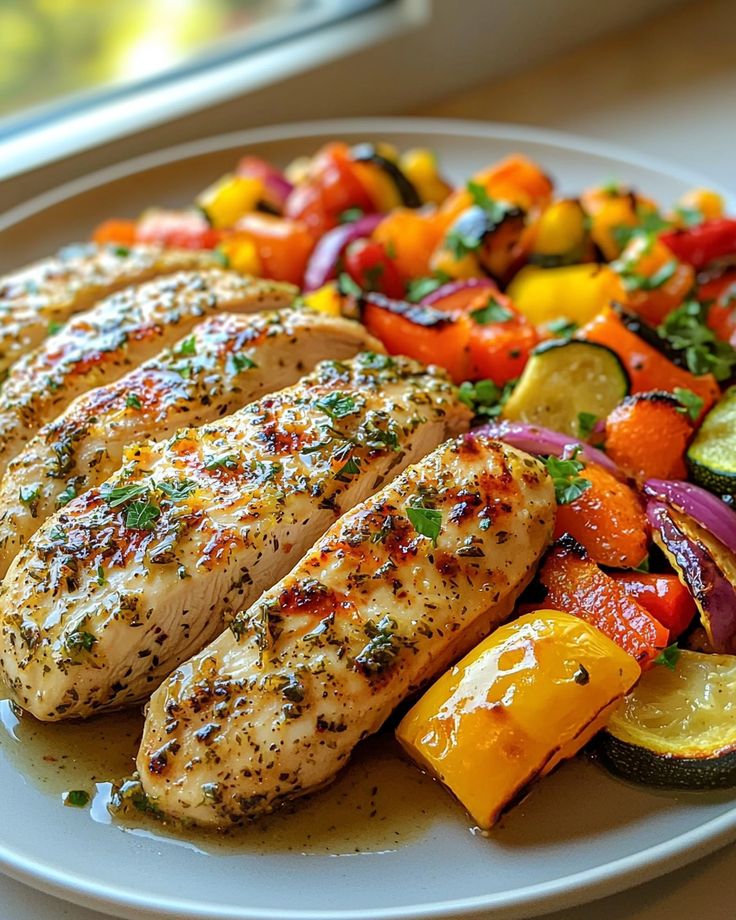 Herb-Roasted Chicken Breast Plate