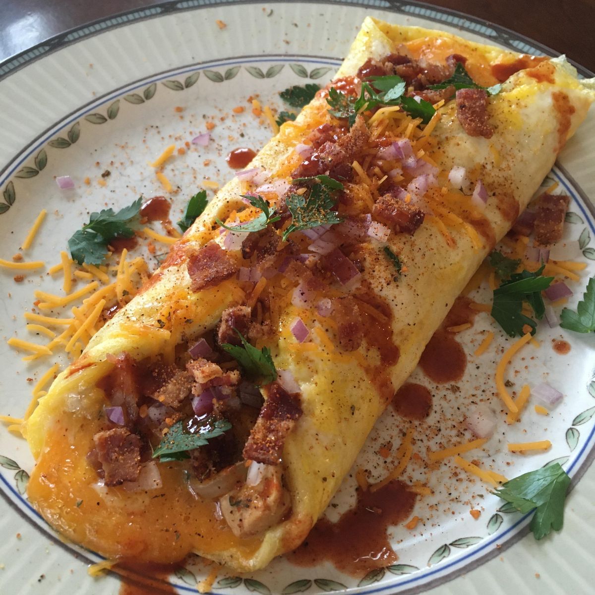 Chicken Fajita Omelette