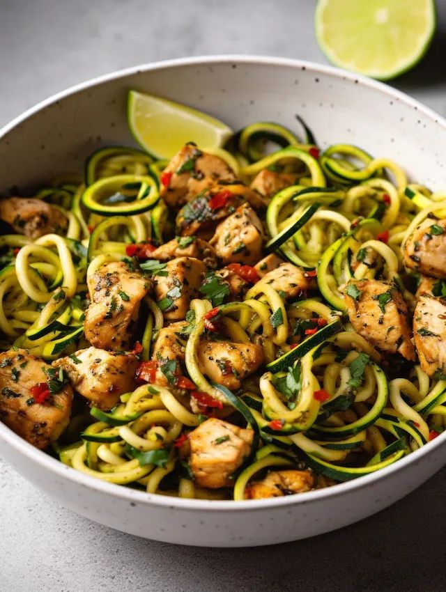 Zoodles with Grilled Chicken (Large)