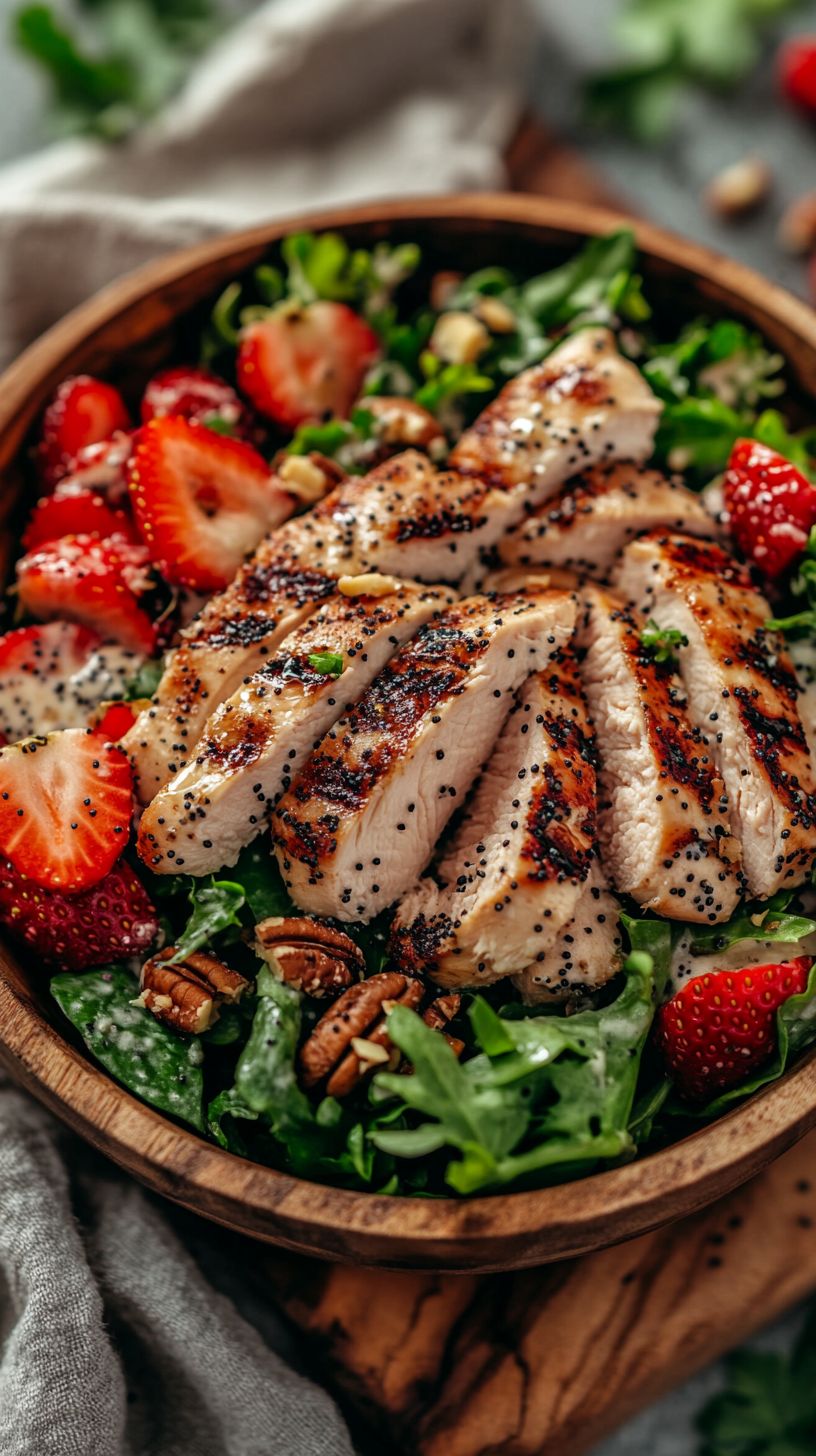 Grilled Chicken and Strawberry Salad