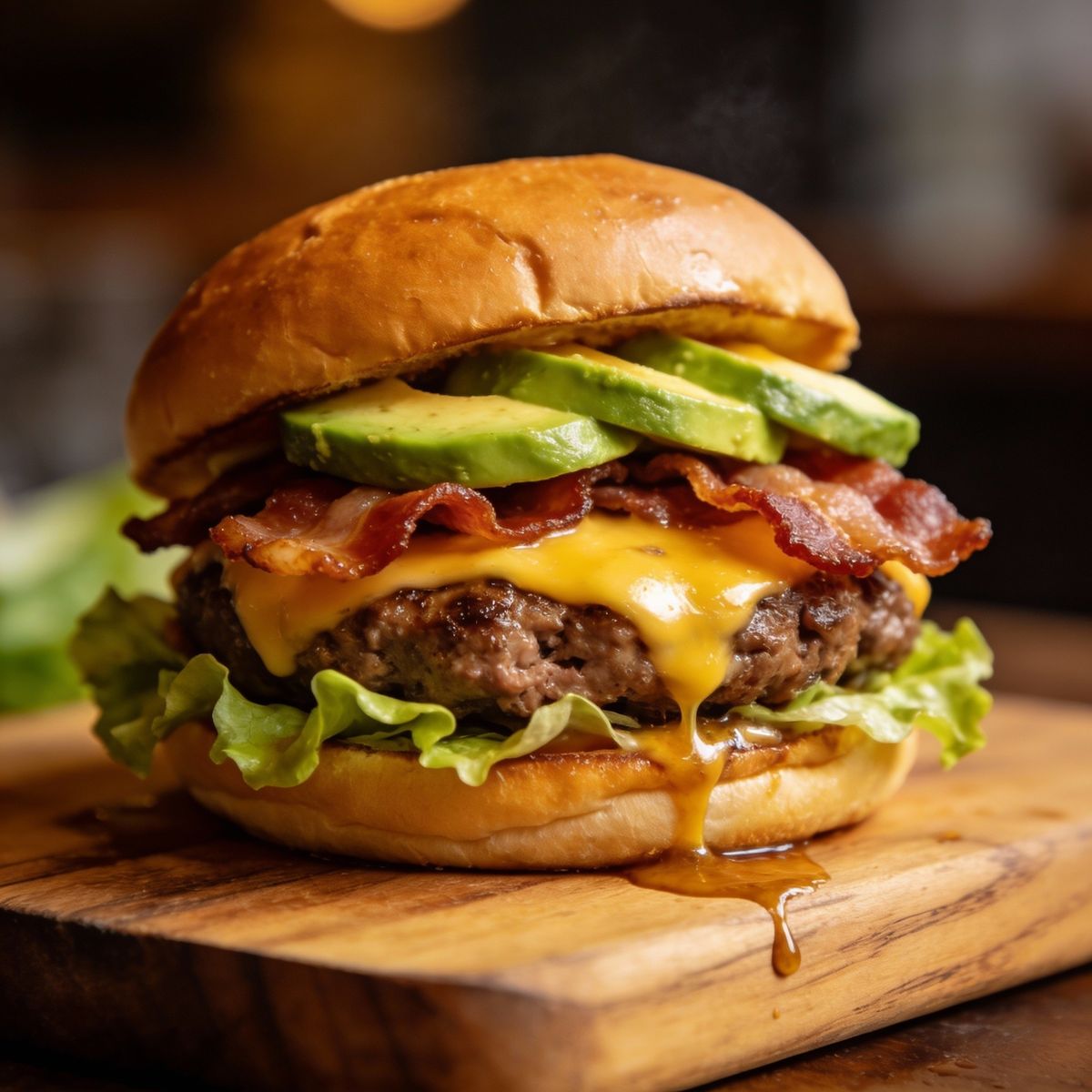 Bacon Avocado Cheeseburger
