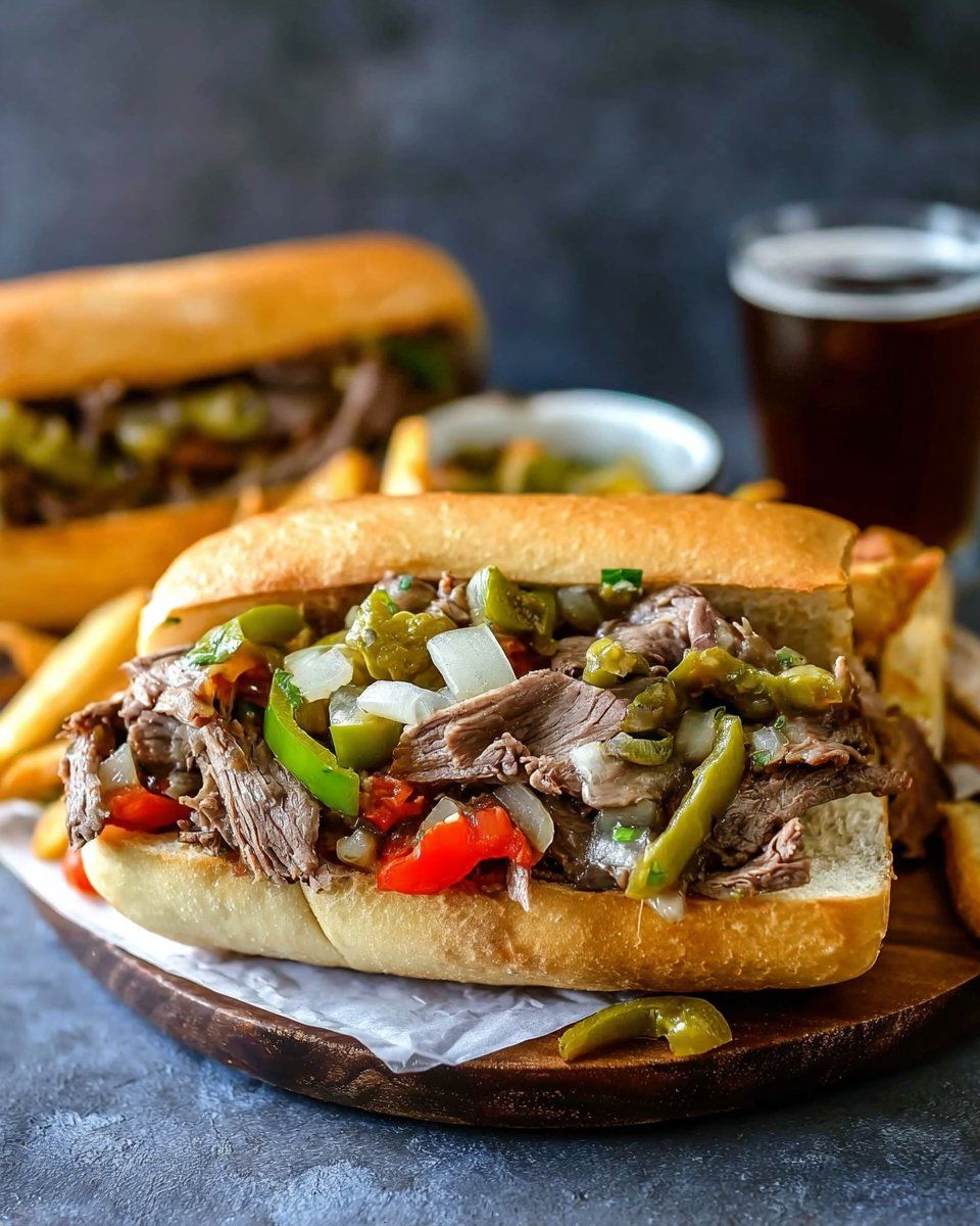 Italian Beef (Extra Wet — Double Dip)