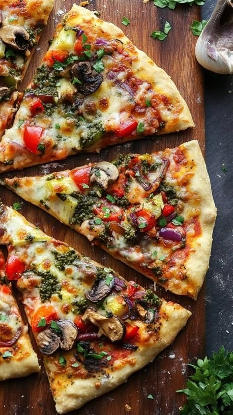 Large Gourmet Vegetarian Pizza