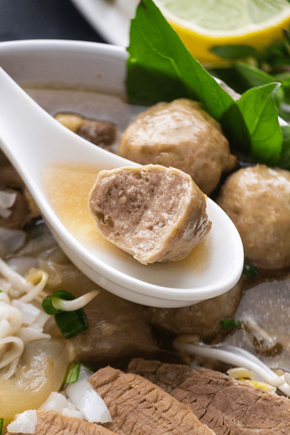 Steak & Meatball (Phở Chín, Bò Viên)