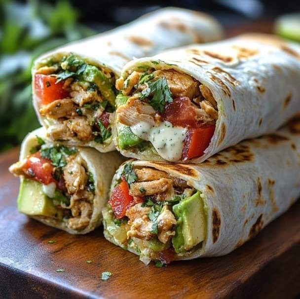Grilled Chicken & Fried Roll