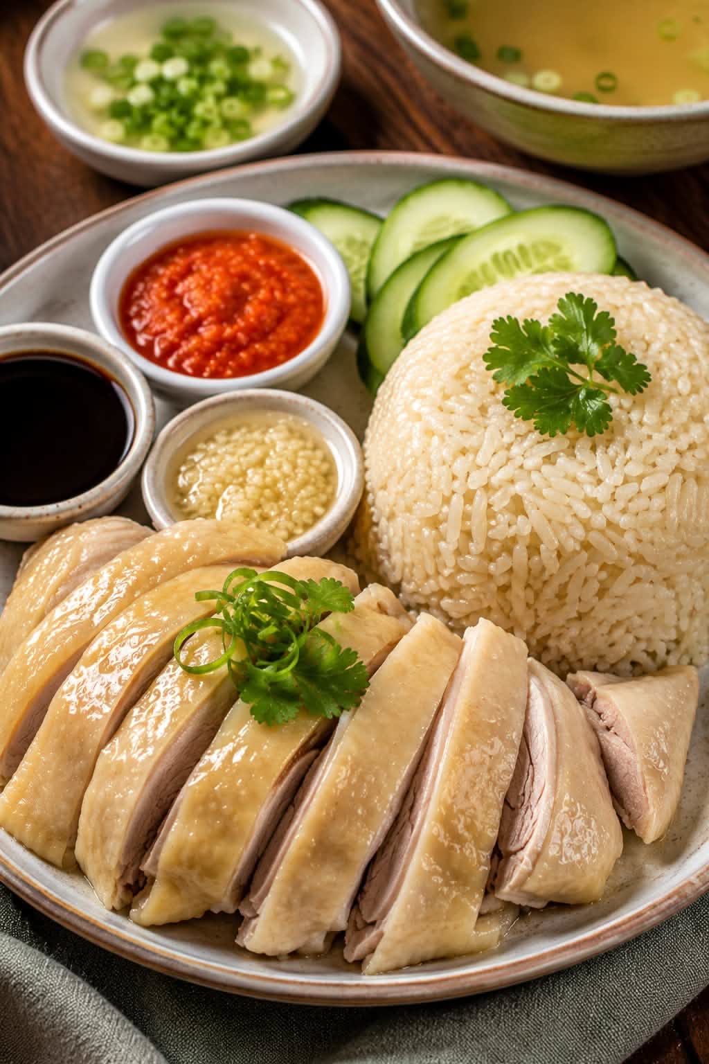 Hainanese Chicken Rice