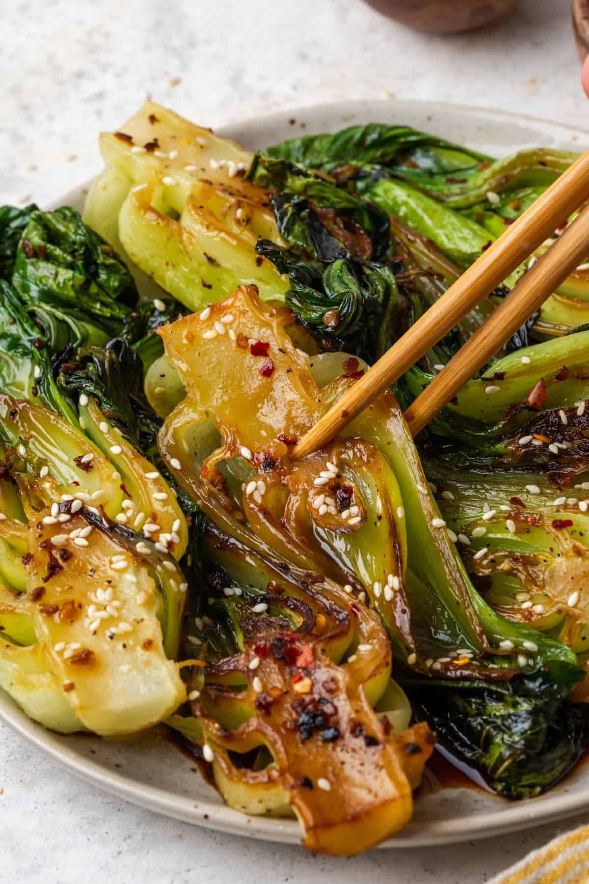 Stir-Fried Baby Bok Choy w/ Garlic