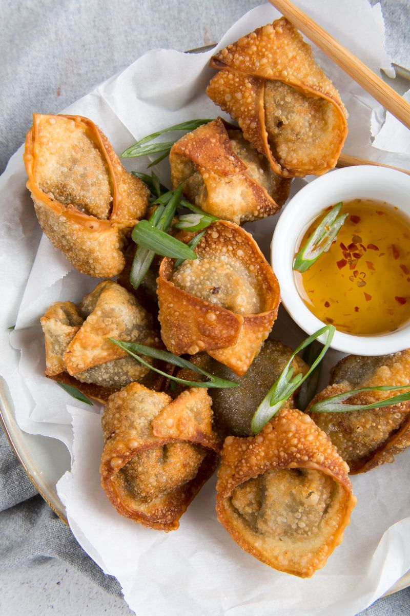 Vegan Spicy Wontons